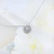 雪花-小清新風格天然鑽石項鍊