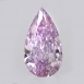 水滴形 0.67ct Fancy Pink-Purple/VS2